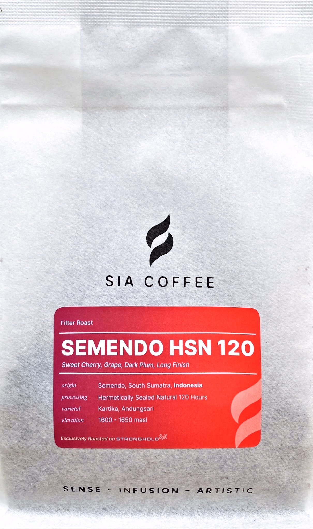Bag of Semendo Finca Ali beans roasted by SIA Coffee.
